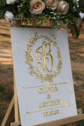 Acrylic Last Name Wedding Sign-RR